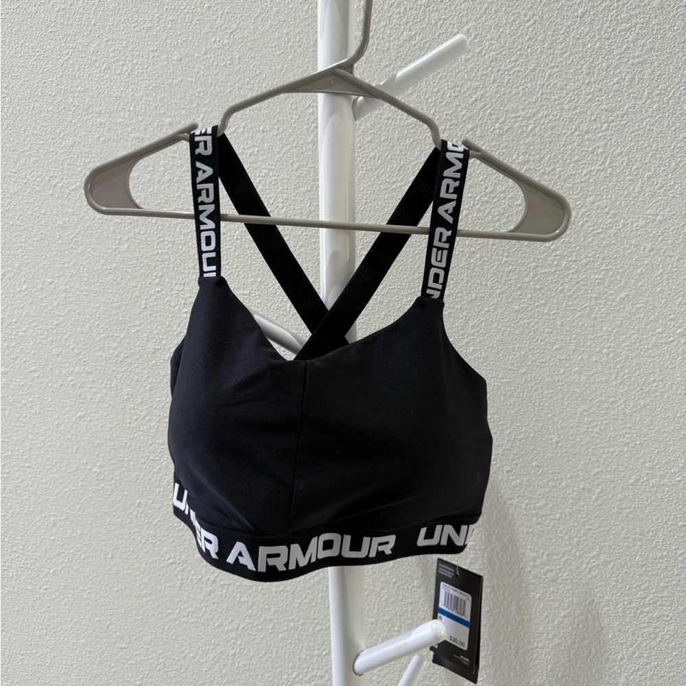 Under Armour Black Cross-Back Sports Bra
